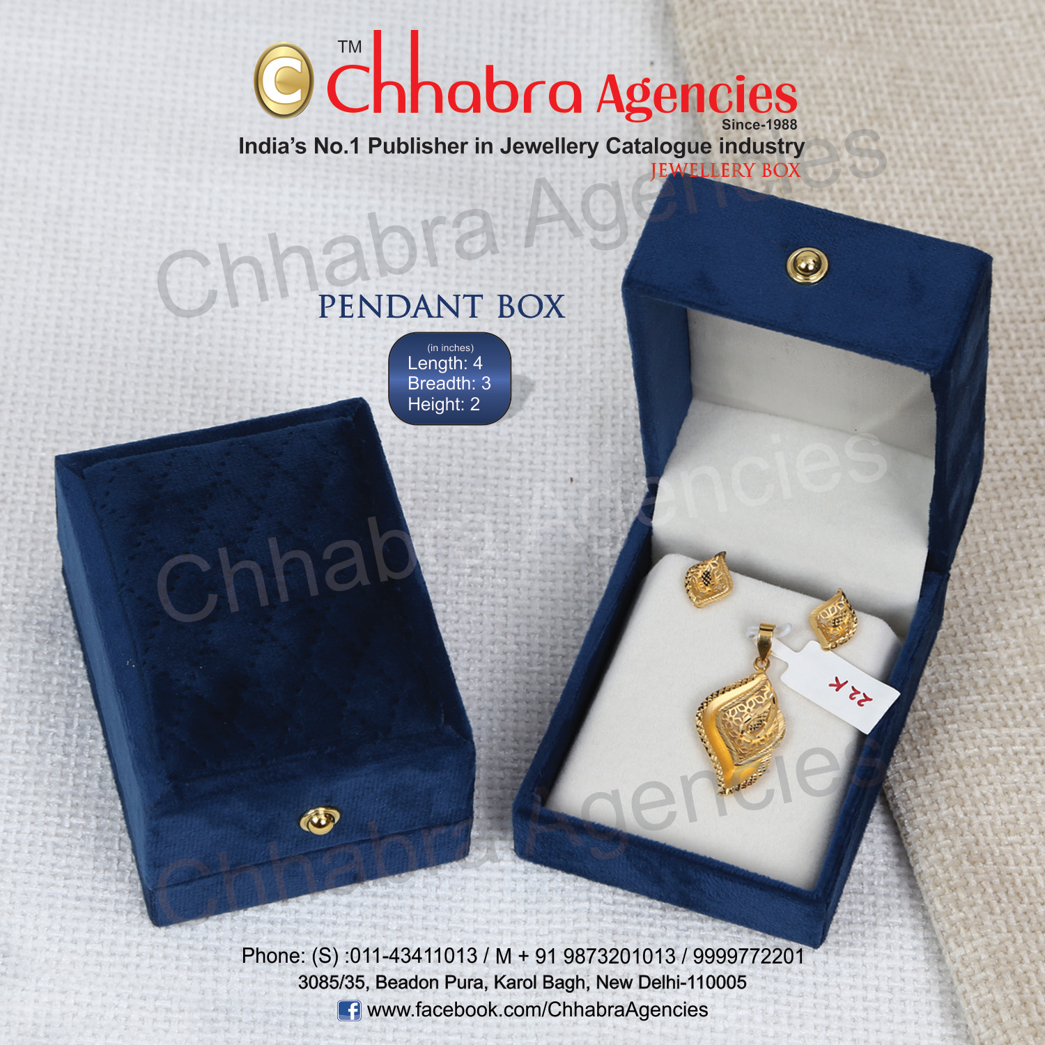 Pendant Sets Box 4"x3"